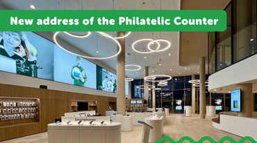 New address of the Philatelic Counter