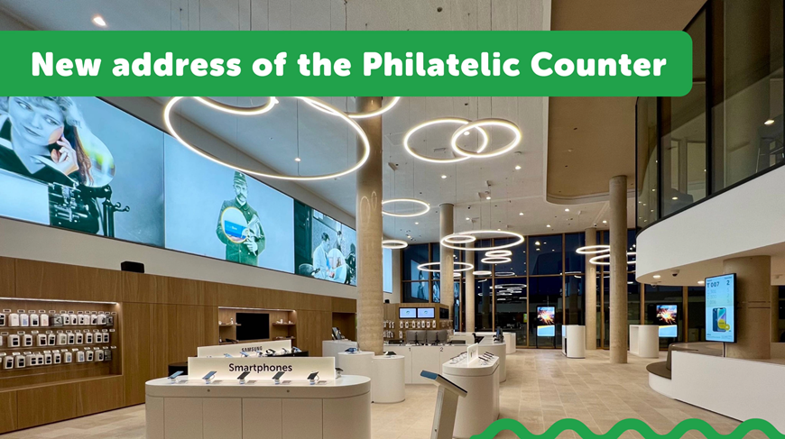 New address of the Philatelic Counter