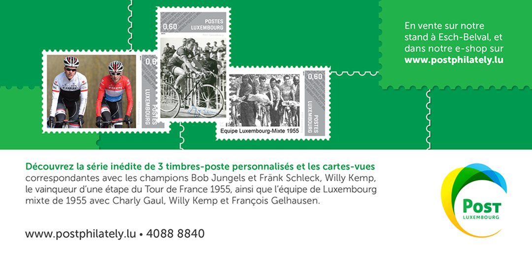 POST Philately auf dem Gala Tour de France in Esch-Belval.