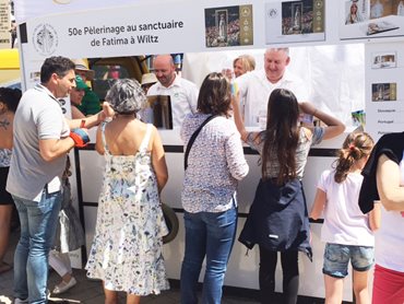 POST Philately était présent au pèlerinage de Fatima à Wiltz