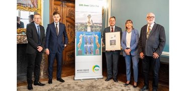 Official presentation of the special stamp "100 Joer Gëlle Fra"