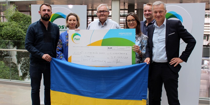 POST donated €25,000 to support LUkraine asbl