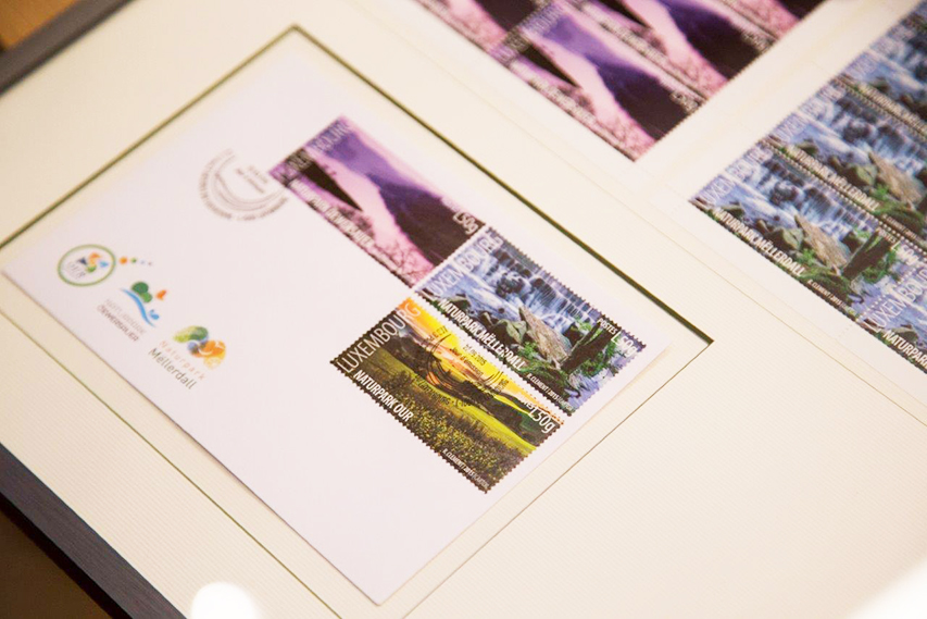 Stamps series „The 3 natural reserves of Luxembourg”