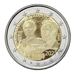 2 euros 2021-2B 100 ans Grand Duc Jean