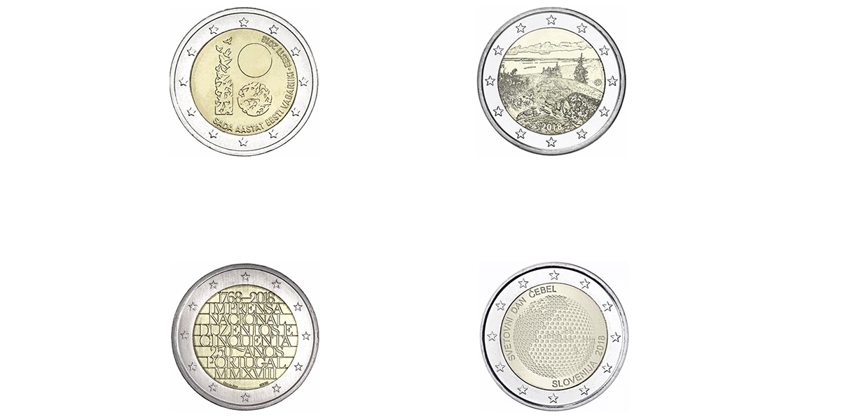 COINS COMMEMOR. 2018-3 (SI-EE2-PT-FI)