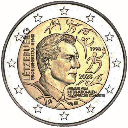 COIN 2€ 2023-1 25years of membership IOC