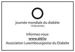 Werbeeinsatz Journee mondiale du diabete