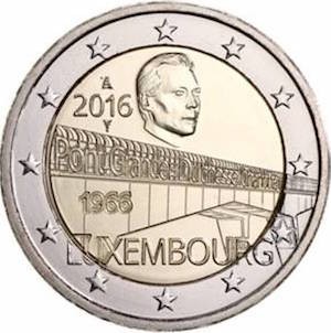 2 euro G.-D. Charlotte Bridge 2016