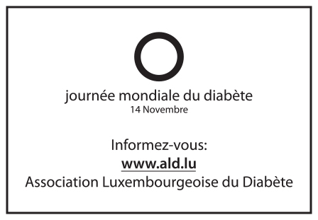 Werbeeinsatz Journee mondiale du diabete