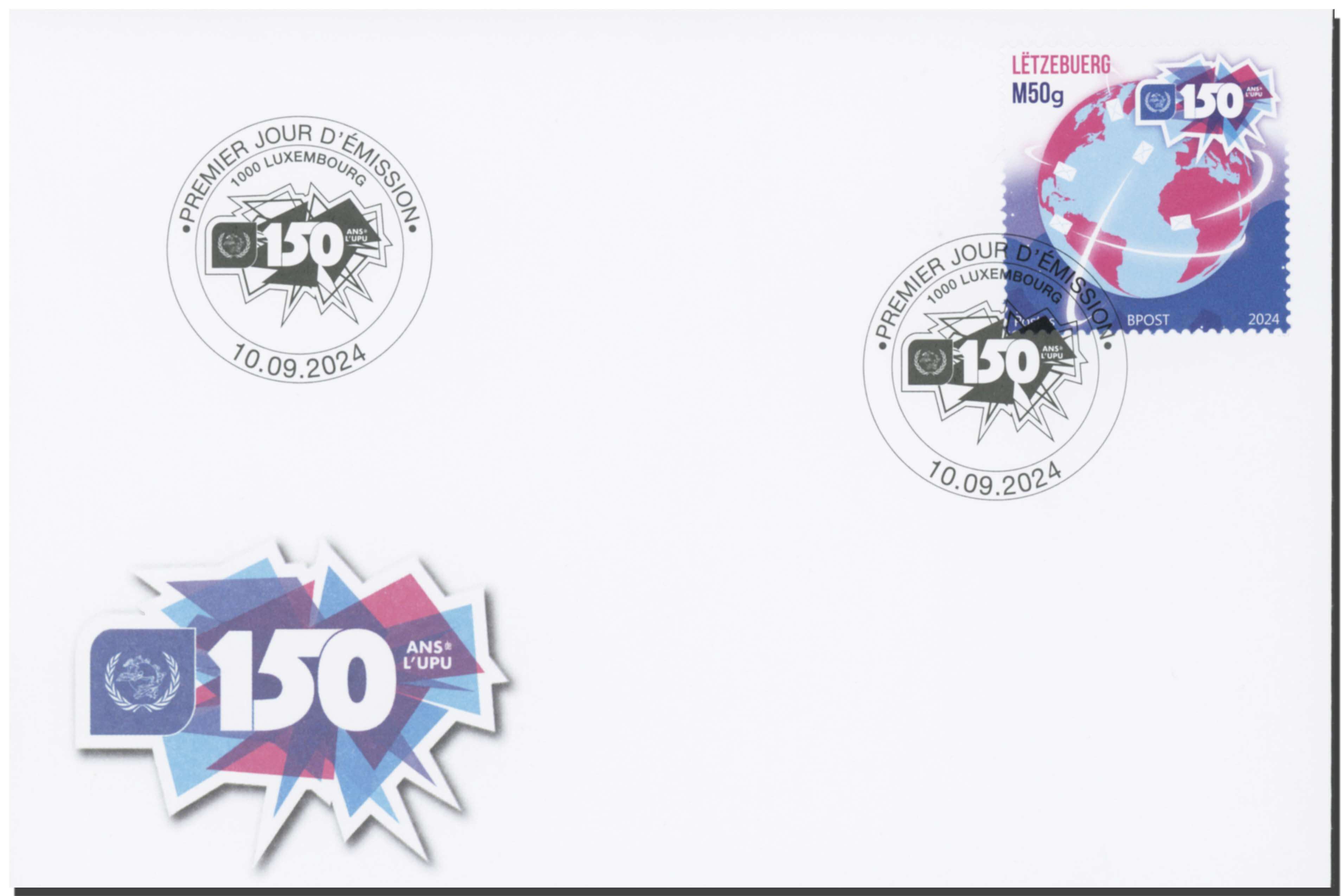 FDC -150 years of Universal Postal Union