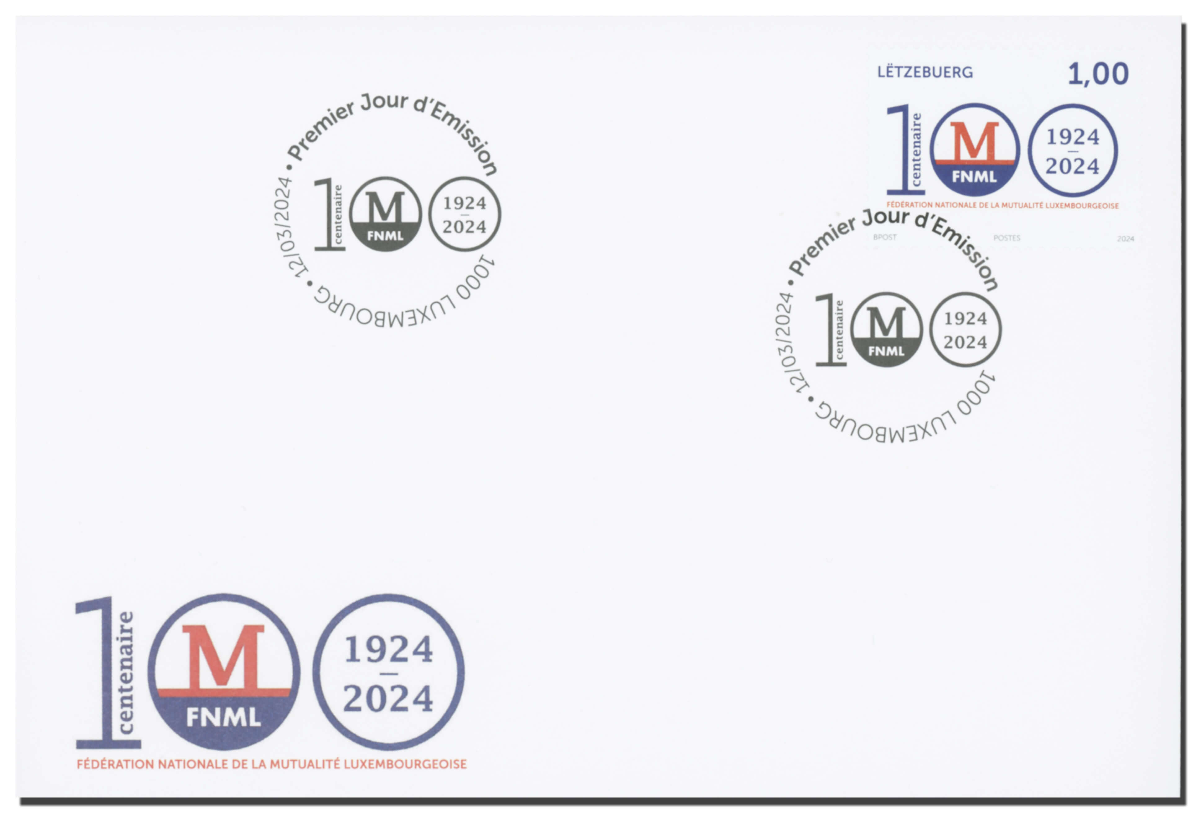 FDC - 100 ans FNML