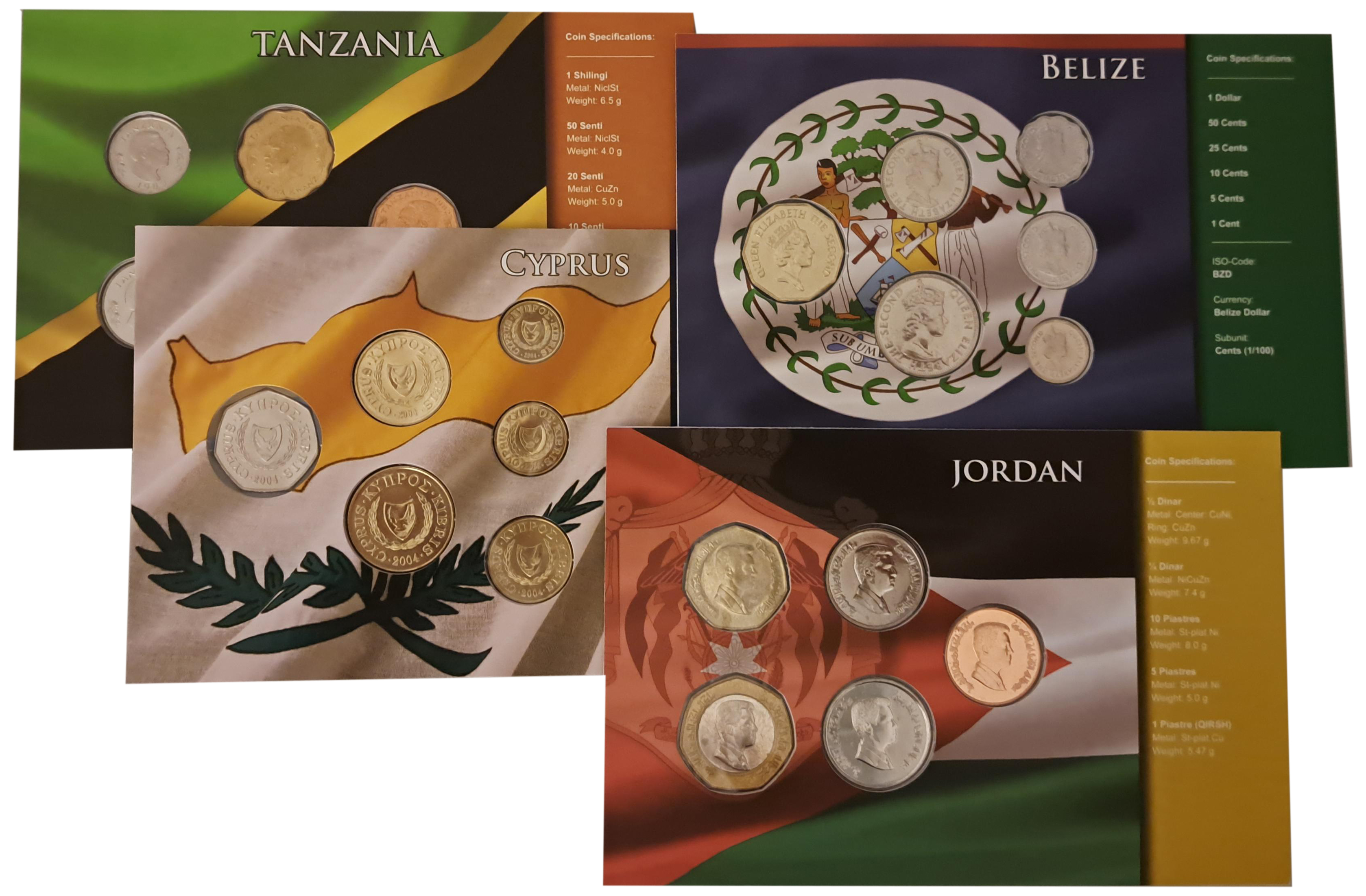 MUNZEN  SET 14 world coins