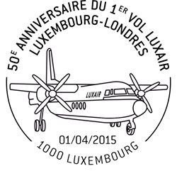 50eme anniversaire du 1er vol Luxair Luxembourg - Londres