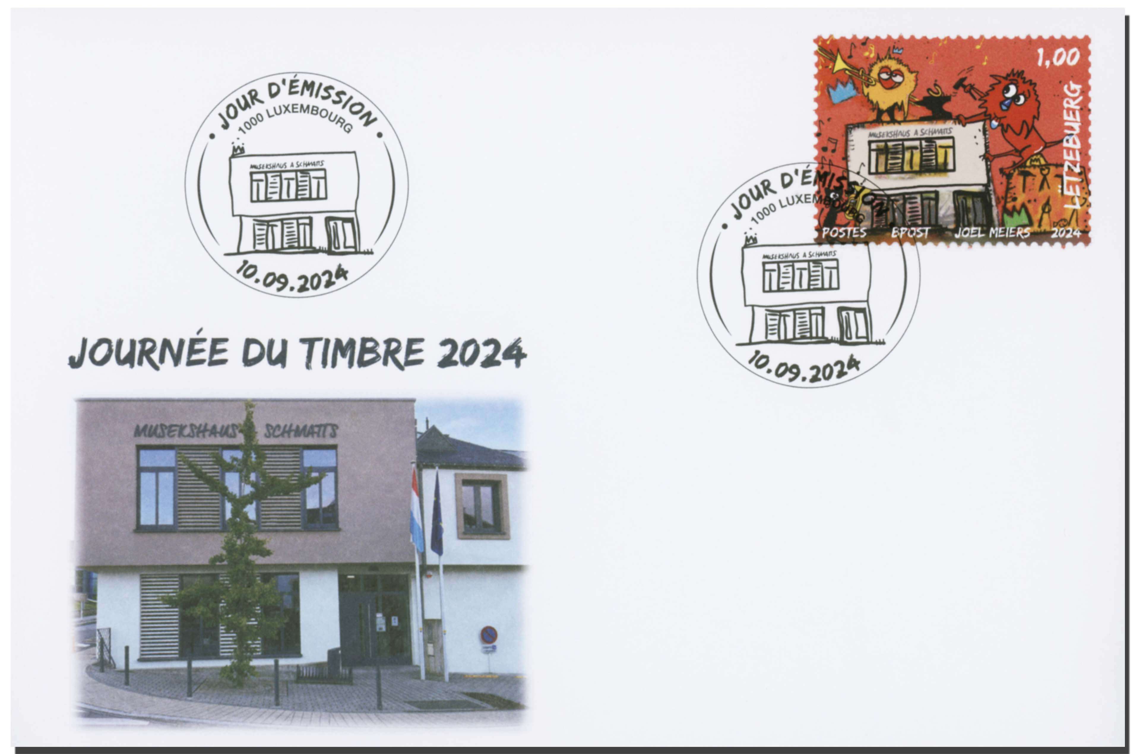 FDC - Journée du Timbre 2024 - Steinsel