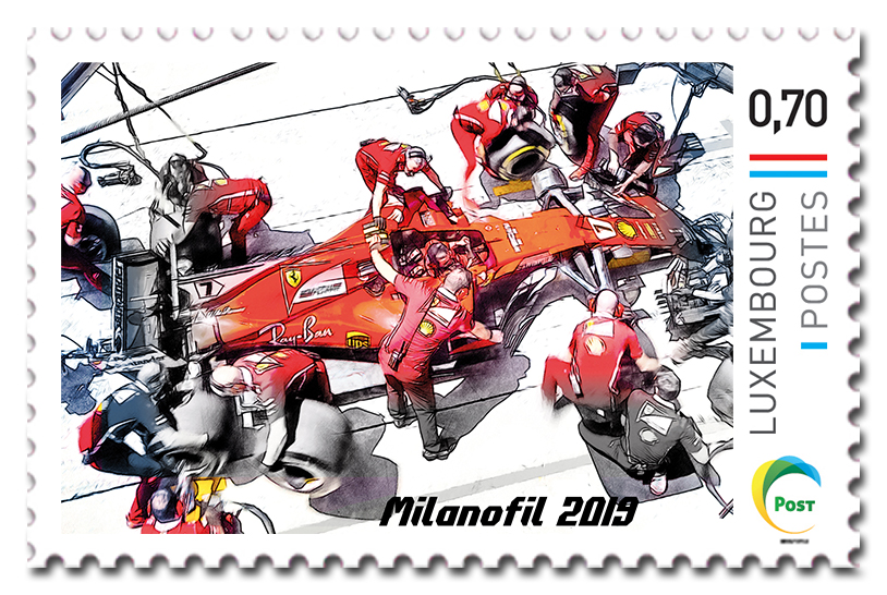 Stamp "meng.post.lu" Milanofil 2019