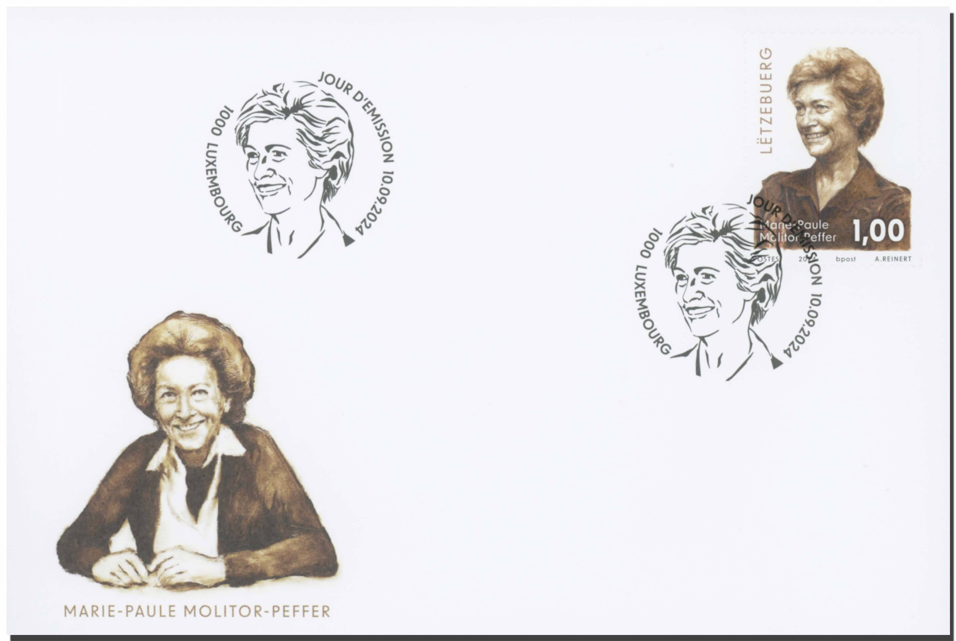 FDC - 25. Todestag  M.-P. Molitor-Peffer