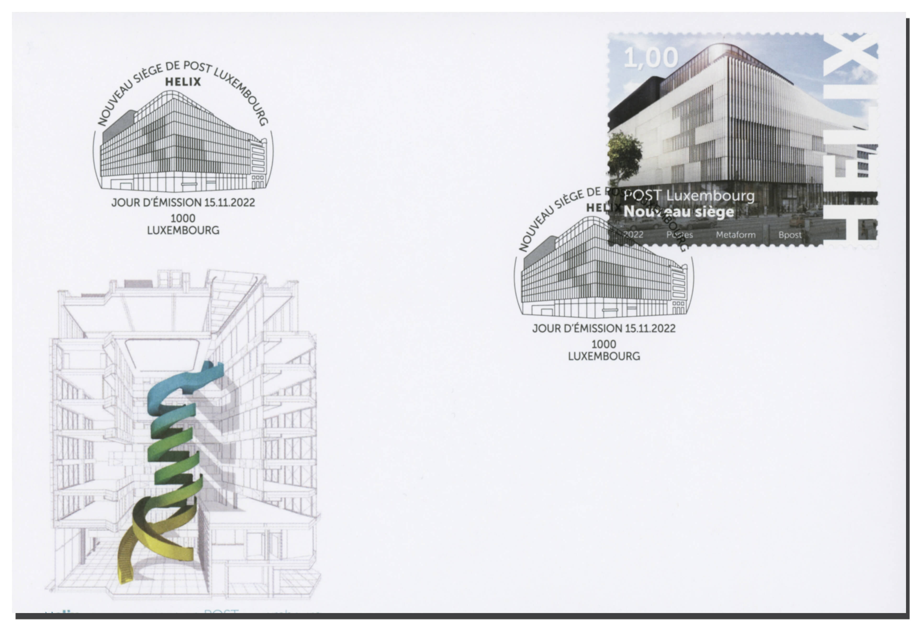 FDC -Neuer Hauptsitz von Post Luxembourg