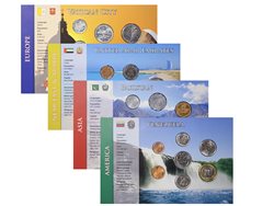 MONNAIES SET 6 world coins