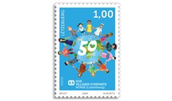 50 ans SOS Villages d'Enfants Monde 1€