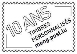 Werbeeinsatz 10 ans Timbres personnalises