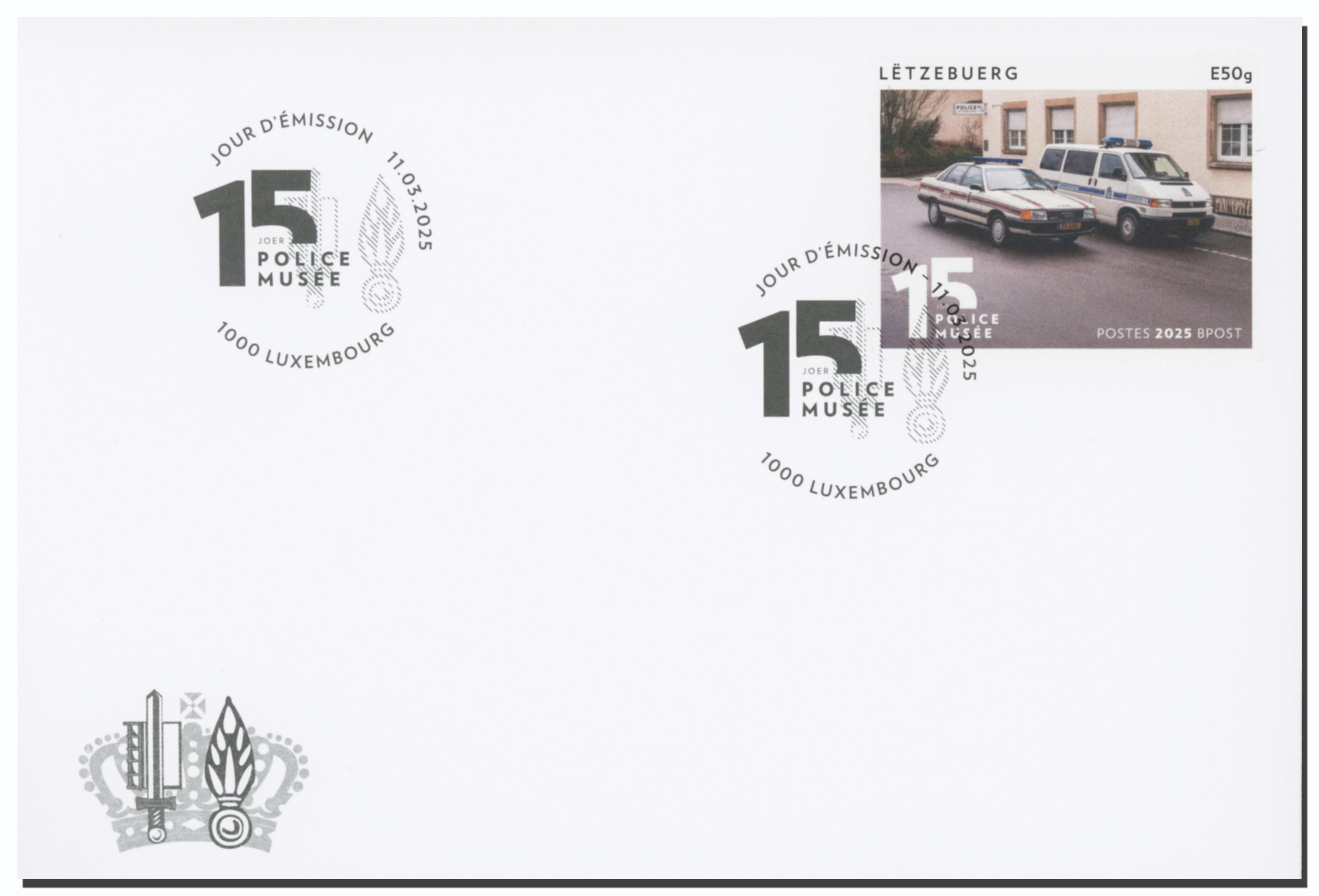 FDC - 15 Jahre "Policemusée"