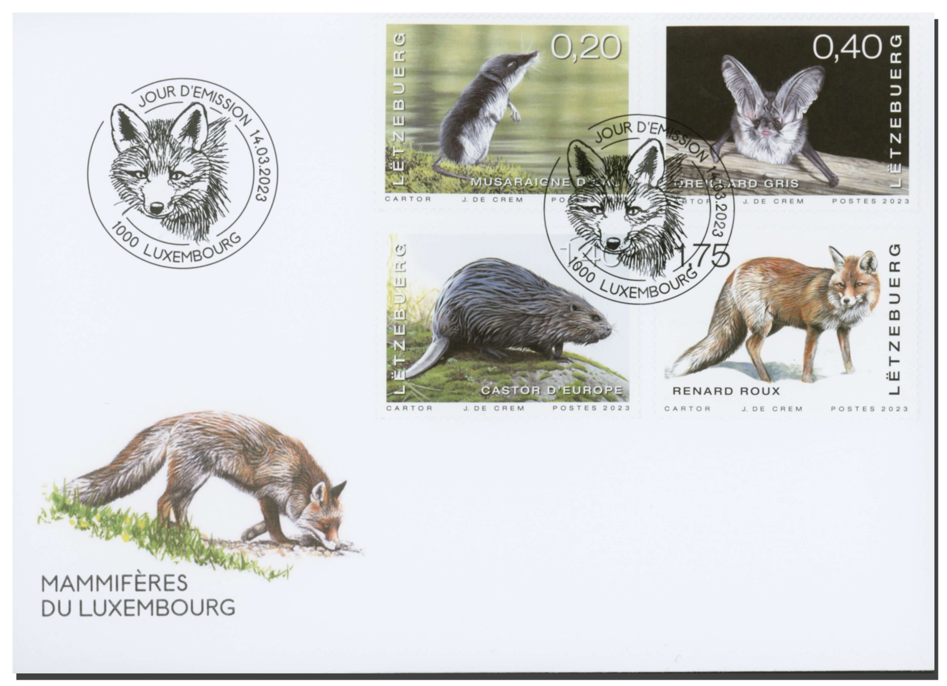 FDC - series animals mammals 2 - 2023