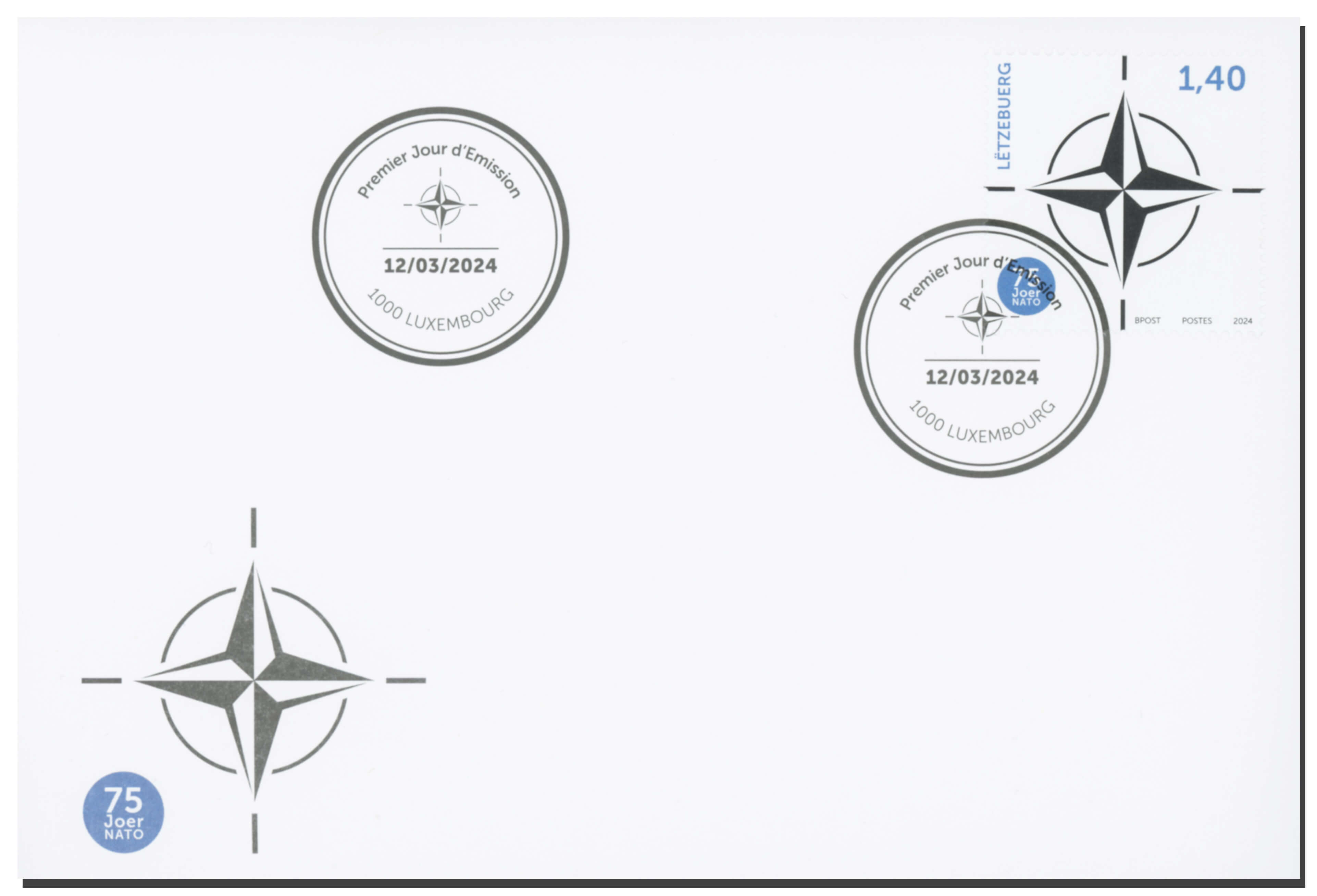 FDC - 75 years of NATO - Post Philately