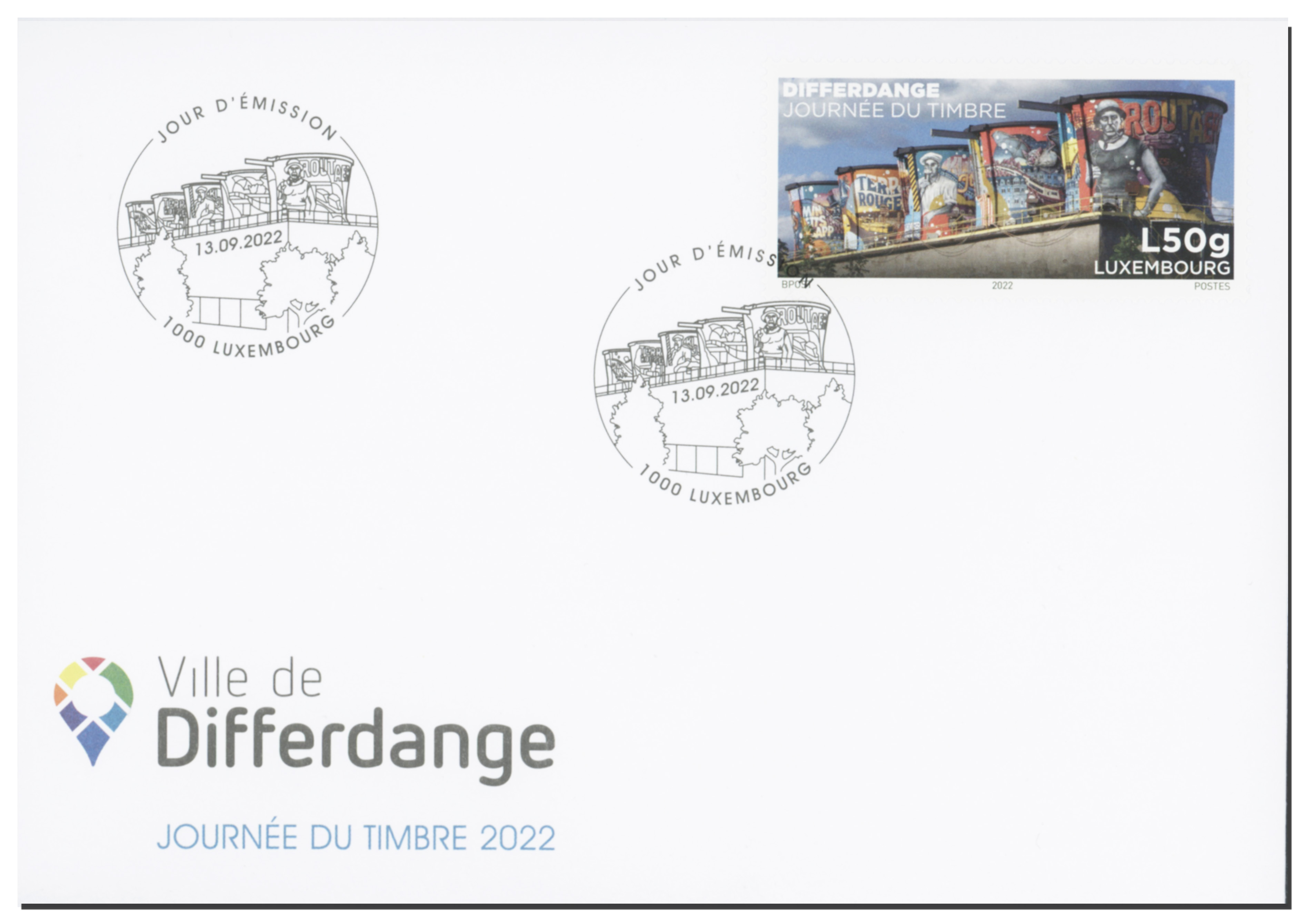 FDC - Stamp Day 2022 - Differdange