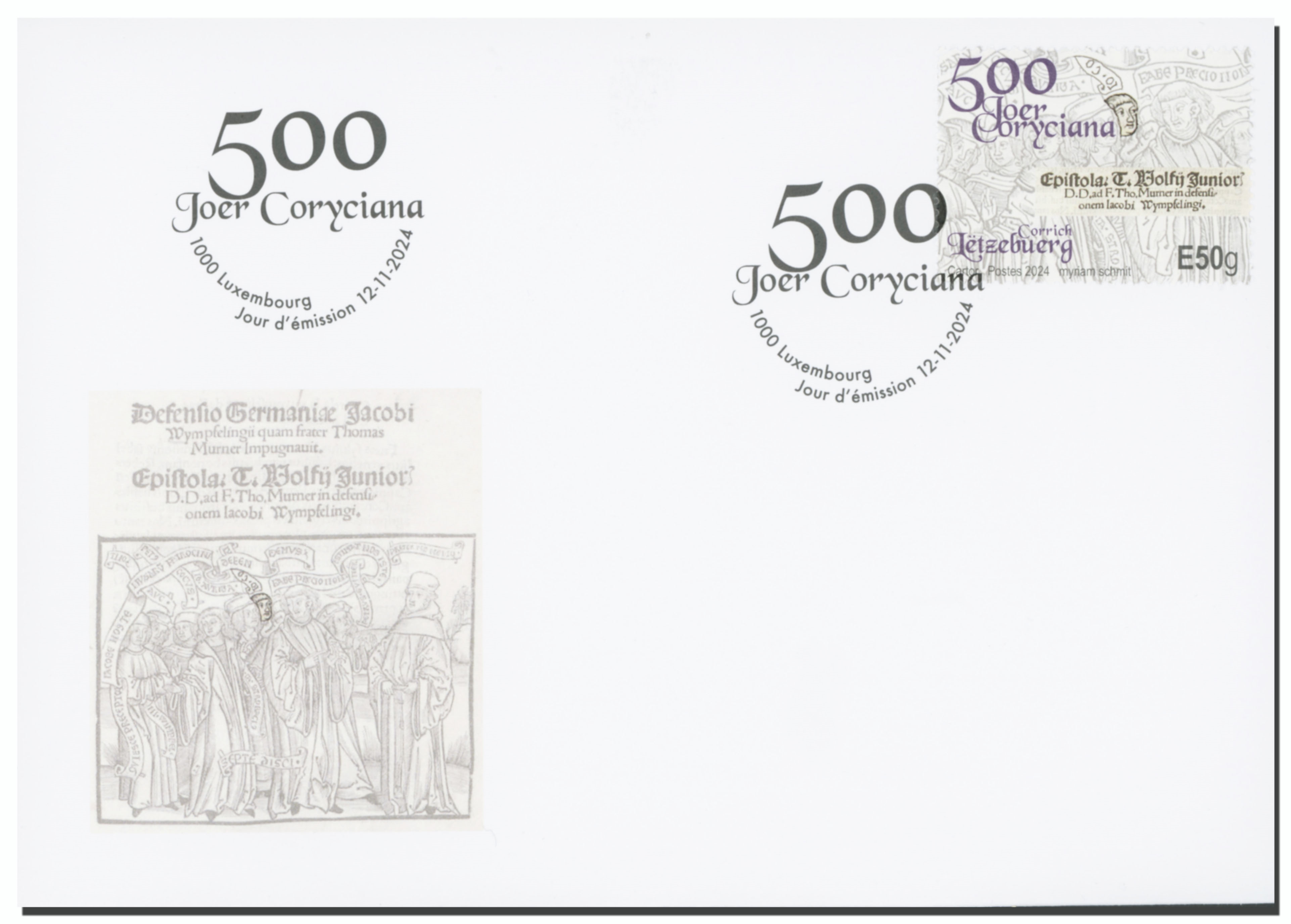 FDC - 500 Jahre Coryciana