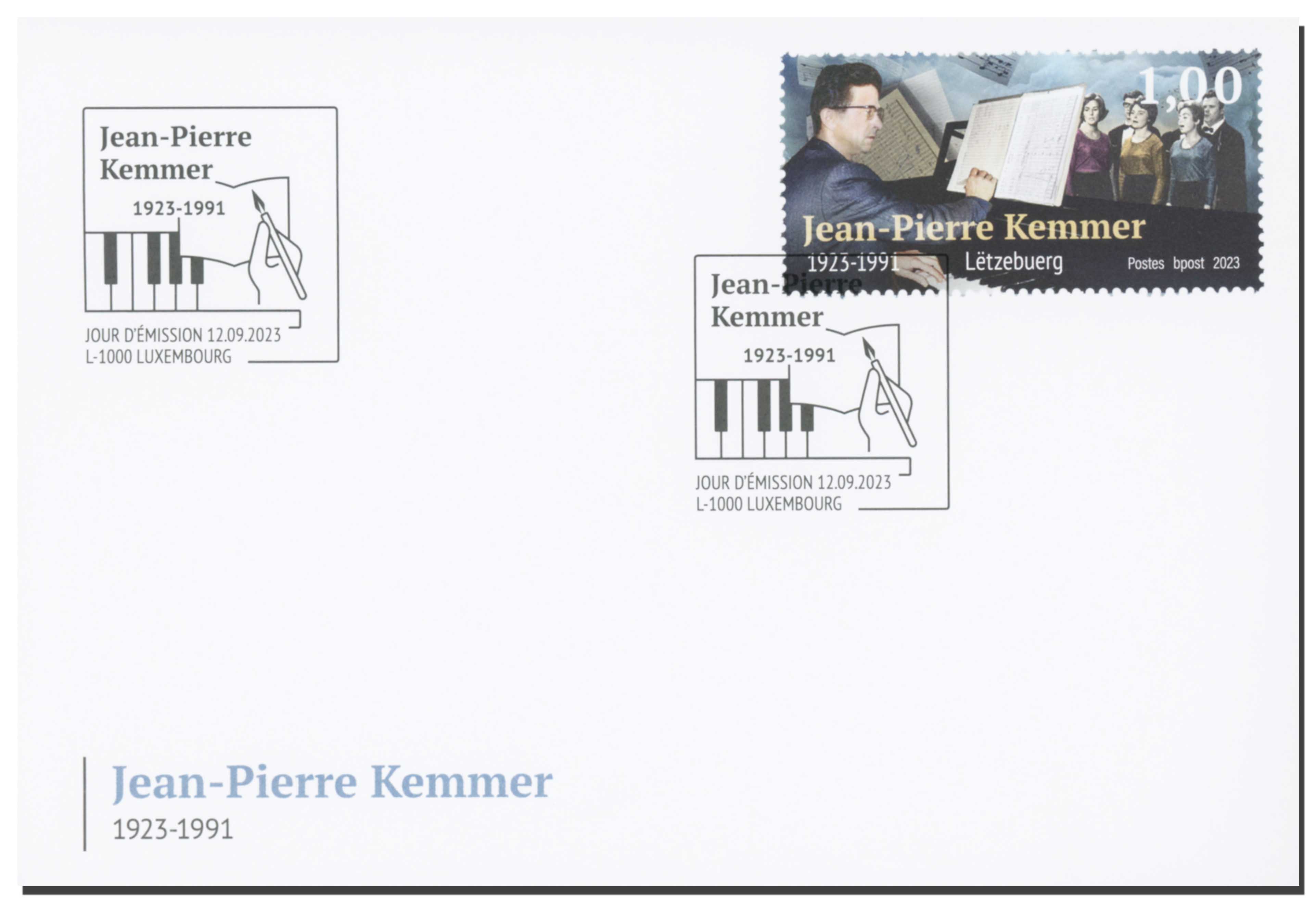 FDC - 100th anniversary J-P Kemmer