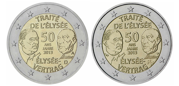 MON.SET COMMEMORATIF Elysee 2013 (FR-DE)