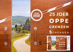 Carte meng.post.lu 25 ans Schengen