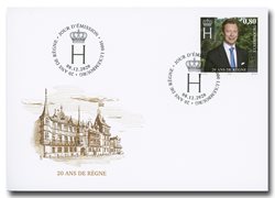 FDC - 20 years reign of Grand-Duke Henri