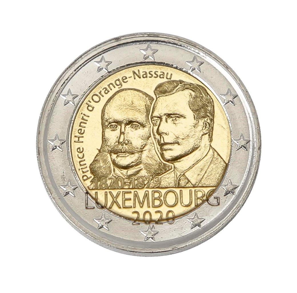 2 euro 200 years Prince Henri O-N