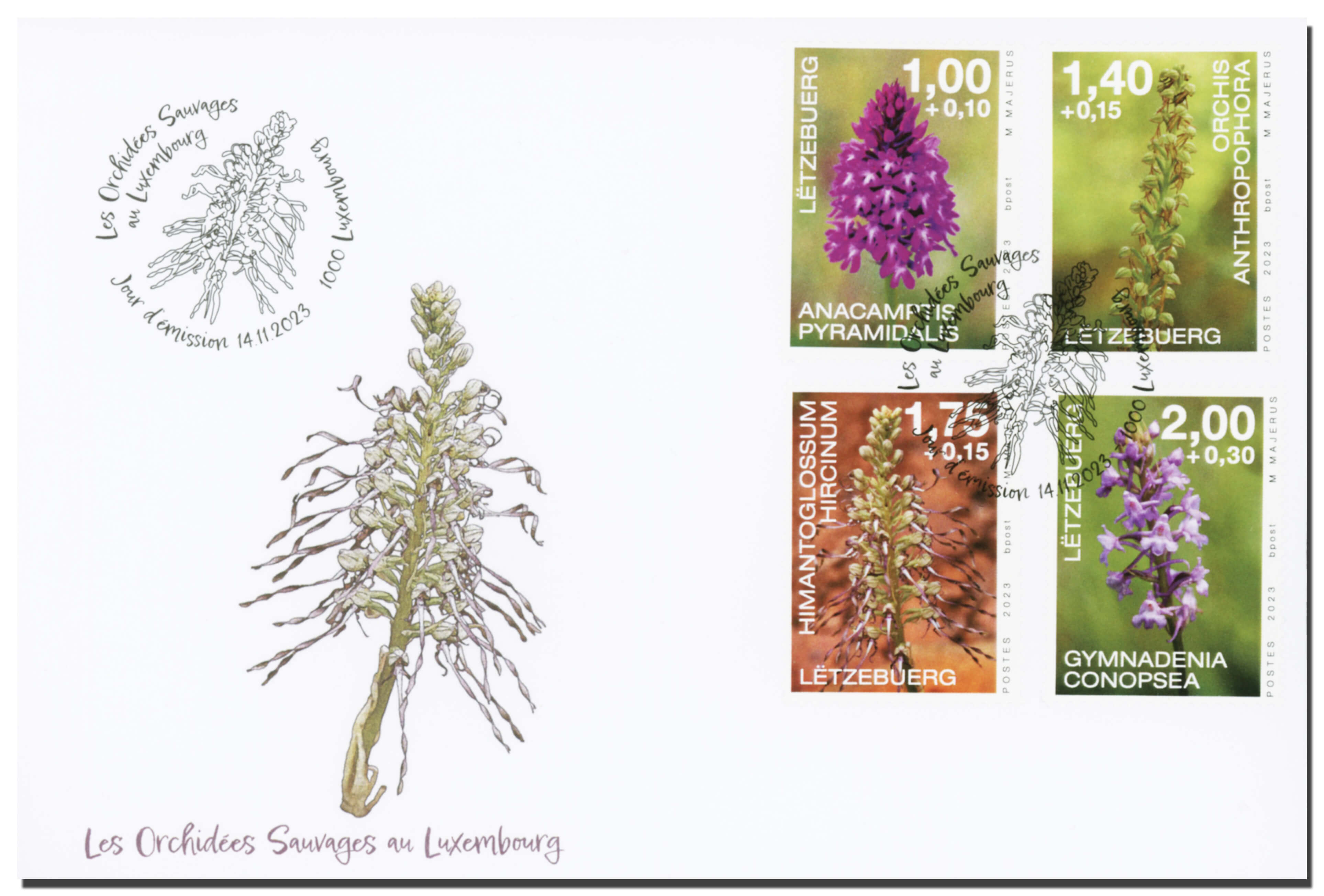 FDC Wohlfahrt 2023: Orchideen-2