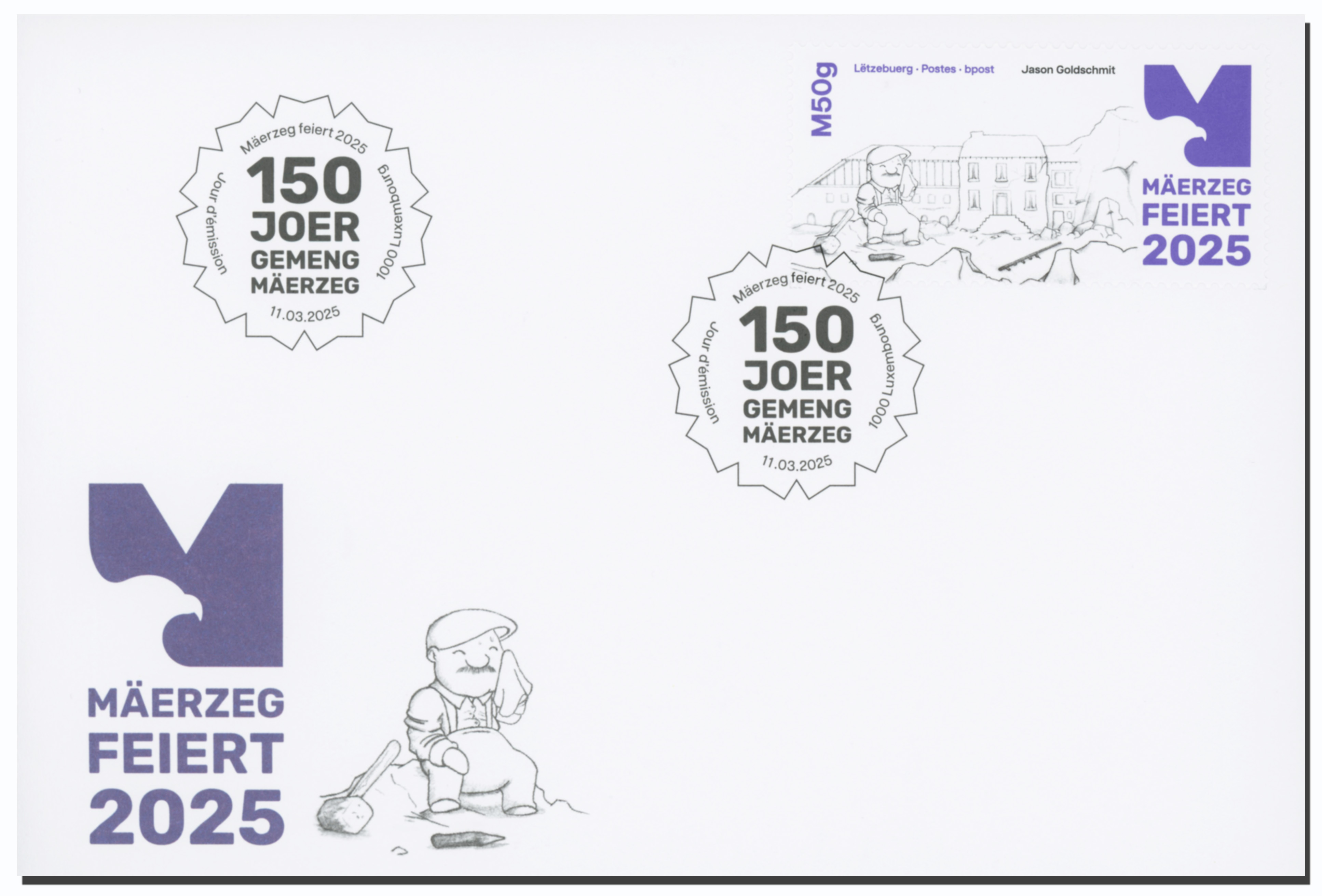 FDC - 150 years municipality of Mertzig